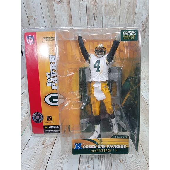 McFarlane BRETT FAVRE 2 White Variant Green Bay Packers NFL Figure 2003 Series 7 - Picture 1 of 5
